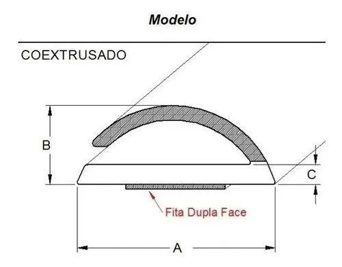 Imagem de Veda Frestas Auto Adesivo Para Porta Janelas 6mm Comfort Door 6 Metros Preto 