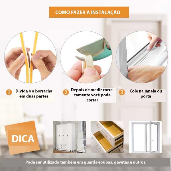 Imagem de Veda Frestas Janela Porta 2mm Comfort Door - 6 Metros