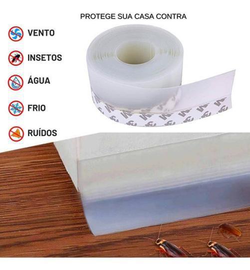 Imagem de Veda Porta Adesivo 3M - Reduz Ruído - Bloqueia Poeira - 5m