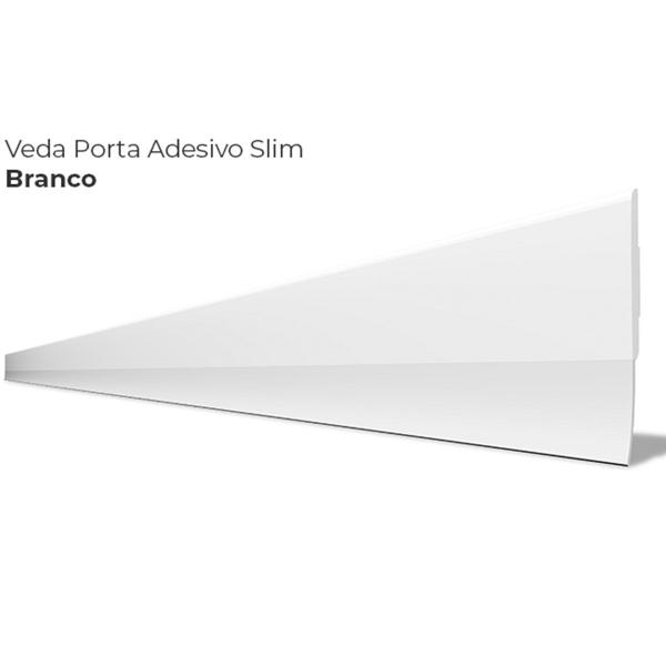 Imagem de Veda Porta Adesivo Slim Tapa Vento Transparente Rodo 90 cm