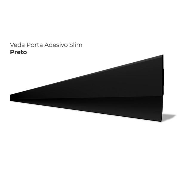 Imagem de Veda Porta Adesivo Slim Tapa Vento Transparente Rodo 90 cm