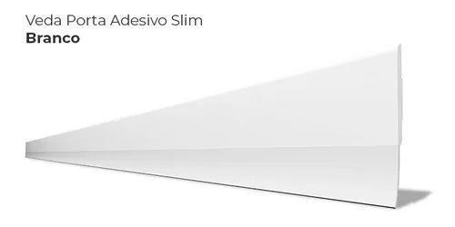 Imagem de Veda Porta Slim Protetor De Frestas Silicone Adesivo 3M Comfort Door Branco 90cm