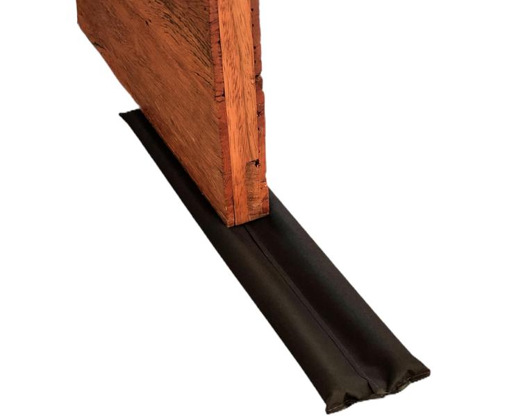 Veda Protetor De Porta Tecido Preto 120Cm Impermeavel - São Miguel Imagem de Veda Protetor De Porta Tecido Preto 120Cm Impermeavel