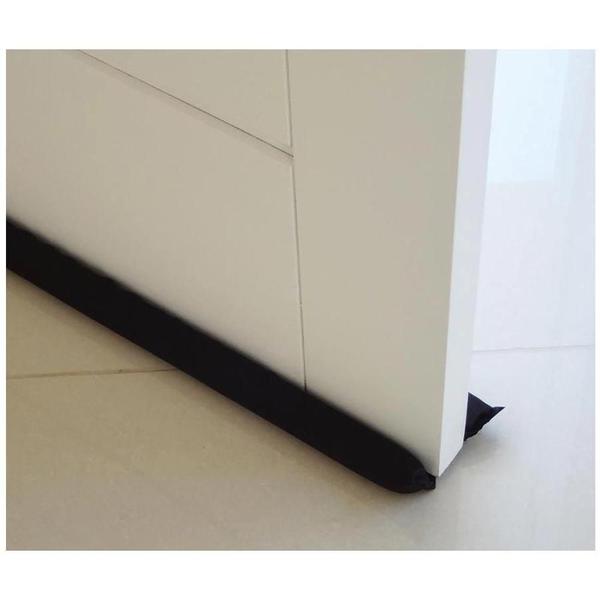Veda Protetor De Porta Tecido Preto 120Cm Impermeavel - São Miguel Imagem de Veda Protetor De Porta Tecido Preto 120Cm Impermeavel