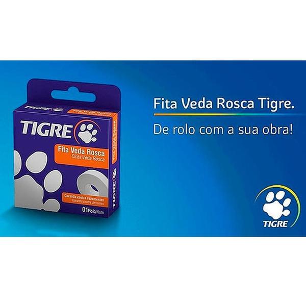Veda Rosca 18mmX25m Tigre Imagem de Veda Rosca 18mmX25m Tigre