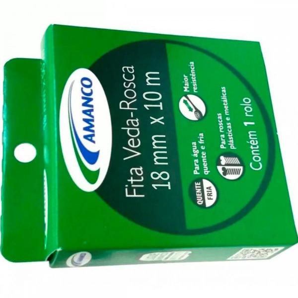 Veda Rosca Amanco 18X10M - Kit C/60 Peca Imagem de Veda Rosca Amanco 18X10M - Kit C/60 Peca