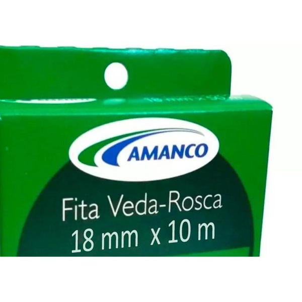 Veda Rosca Amanco 18X10M - Kit C/60 Peca Imagem de Veda Rosca Amanco 18X10M - Kit C/60 Peca