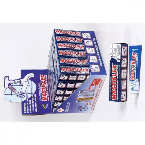 Veda Rosca Liquida Mastiflex 30Gr 51280 - TEK BOND Imagem de Veda Rosca Liquida Mastiflex 30Gr 51280