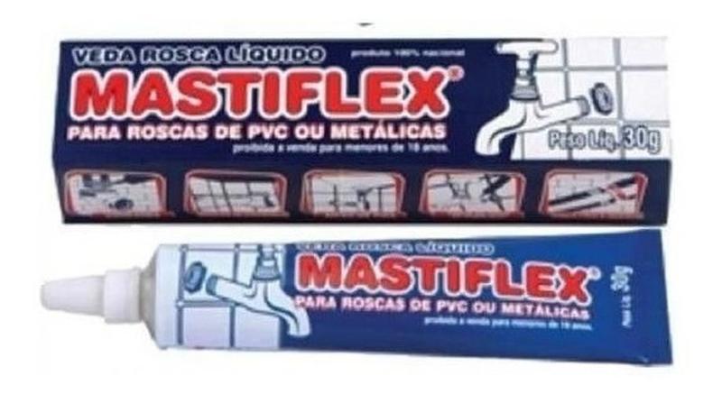 Imagem de Veda Rosca Liquido Mastiflex Água Quente Ou Fria Bisnaga 30G