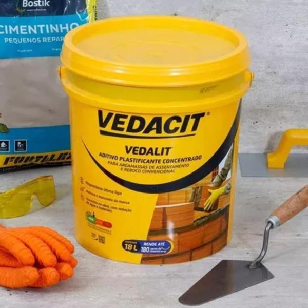 Imagem de VEDALIT OTTO 18 LT Vedação Selante Silicone Impermeabilização Construção Adesivo Produto químico Durabilidade Resistência Aplicação