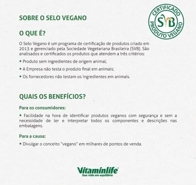 Imagem de Vegan I Vit B12 + Spirulina (Arthrospira platensis) - 60 cápsulas vegetais