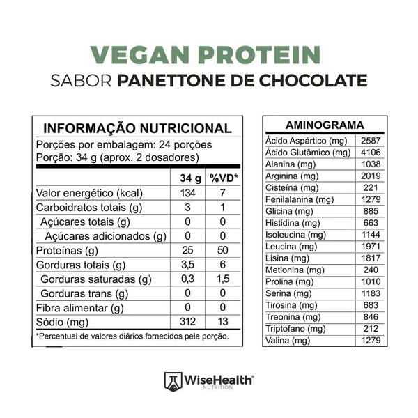 Vegan Protein (837g) 100% Proteína Vegana - WiseHealth Imagem de Vegan Protein (837g) 100% Proteína Vegana