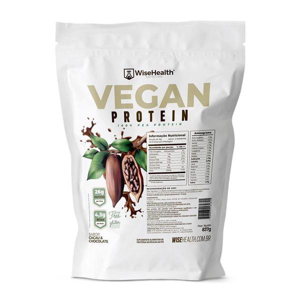 Vegan Protein (837g) 100% Proteína Vegana - WiseHealth Imagem de Vegan Protein (837g) 100% Proteína Vegana