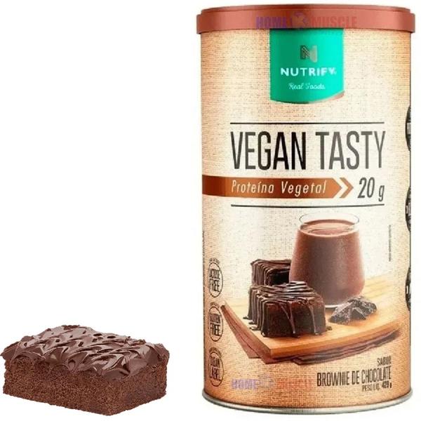 Imagem de Vegan Tasty (Proteina Vegana)  Sabor  Brownie de Chocolate de 420g-Nutrify