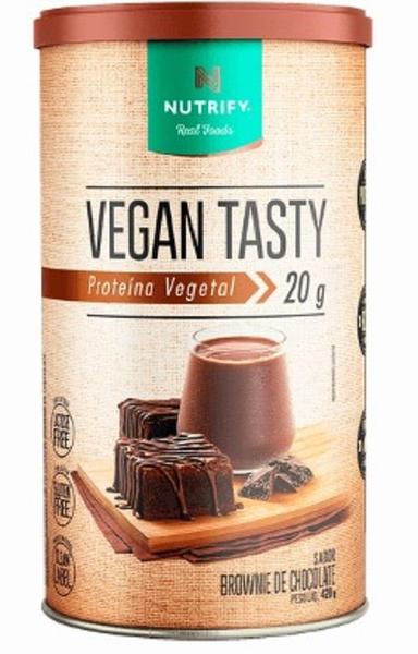 Imagem de Vegan Tasty (Proteina Vegana) Sabor  Brownie de Chocolate de 420g-Nutrify