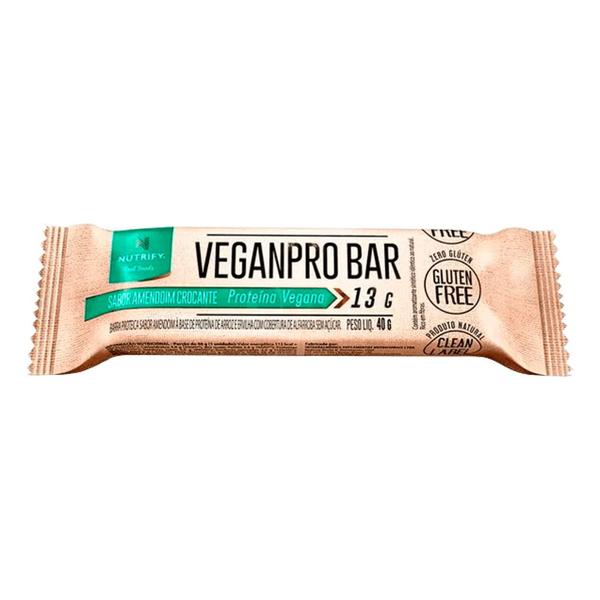 Imagem de Veganpro Bar - Barra PTN VEG-  Amendoim Croc- 10UN - Nutrify