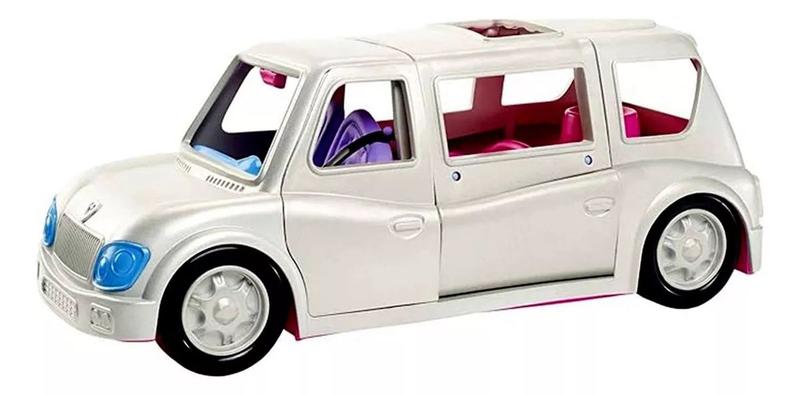 Imagem de Veículo Carro Limousine Boneca Menina Loira Polly Pocket Estação De Beleza Móvel Com Acessórios Mattel