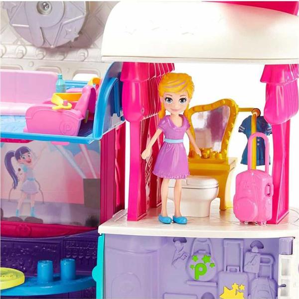 Imagem de Veículo e Boneca - 2 em 1 - Polly Pocket - Jatinho Fabuloso - Mattel