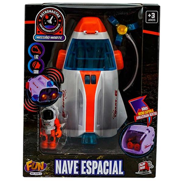 Imagem de Veículo e Mini Boneco - Astronautas - Nave Espacial - Fun Divirta-se