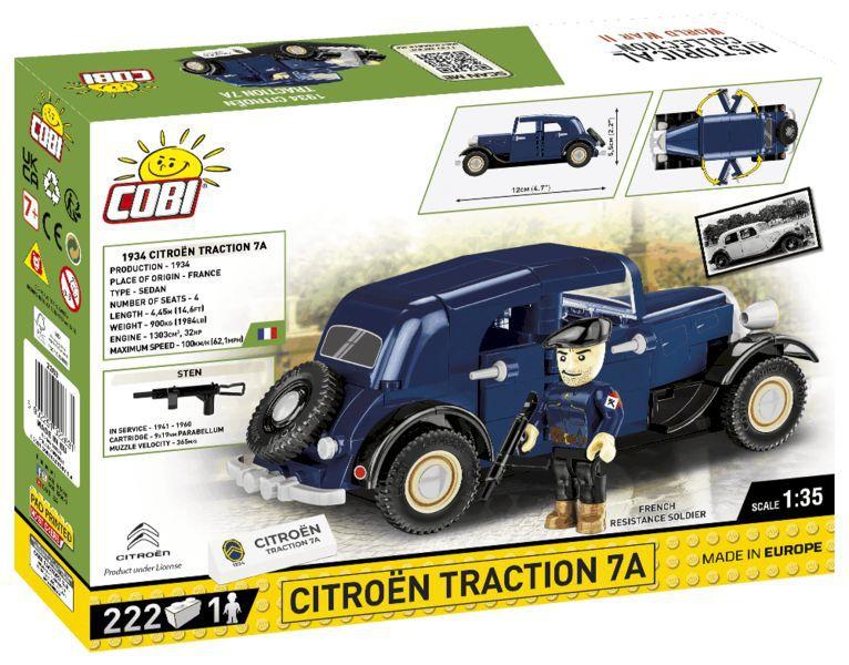 Imagem de Veículo Francês Citroen Traction 7A - Blocos de Montar 222 Peças - World War II - COBI