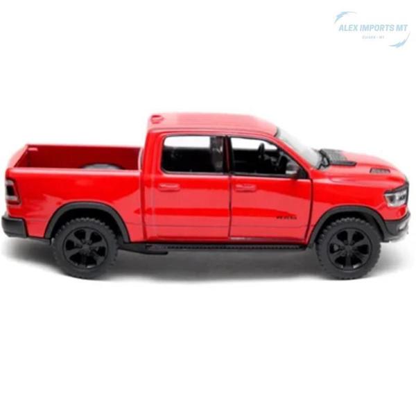 Imagem de Veiculo Miniatura Dodge Ram Carrinho Para Enfeites Vermelho