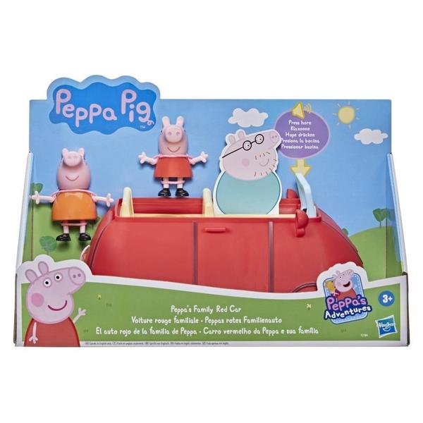 Imagem de Veículo Roda Livre Peppa Pig com Som - Carro Vermelho da Peppa e sua família - Hasbro