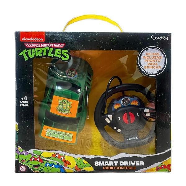 Veículo Smart Driver Tartarugas Ninja C/R 3 Funções - Candide Imagem de Veículo Smart Driver Tartarugas Ninja C/R 3 Funções