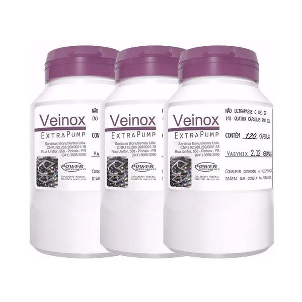 Imagem de Veinox 120caps - 3 Unidades - Power Supplements