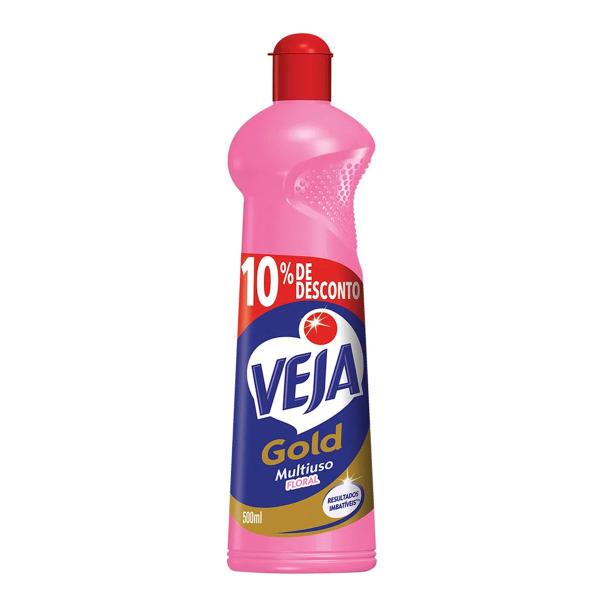 Imagem de Veja Multiuso Gold Limpador Floral 500ml Kit 10