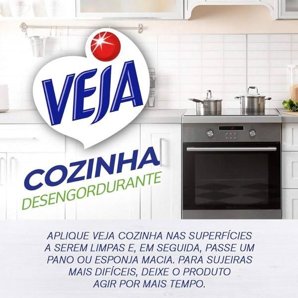 Imagem de Veja Para Cozinha Limão Desengordurante Disssolve 100% Da Gordura 500ml Veja