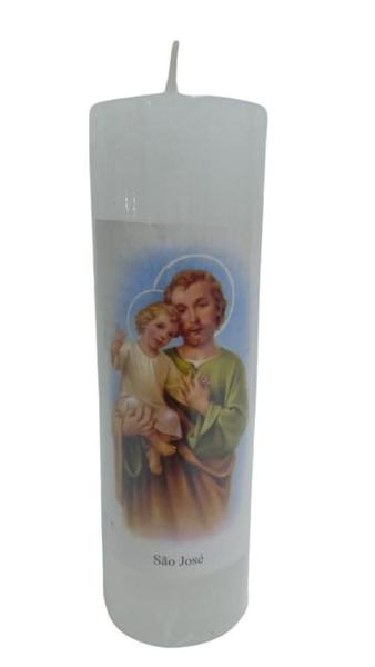 Vela 7 Dias 260G São José Kit Com 10 - Santa Chama Imagem de Vela 7 Dias 260G São José Kit Com 10