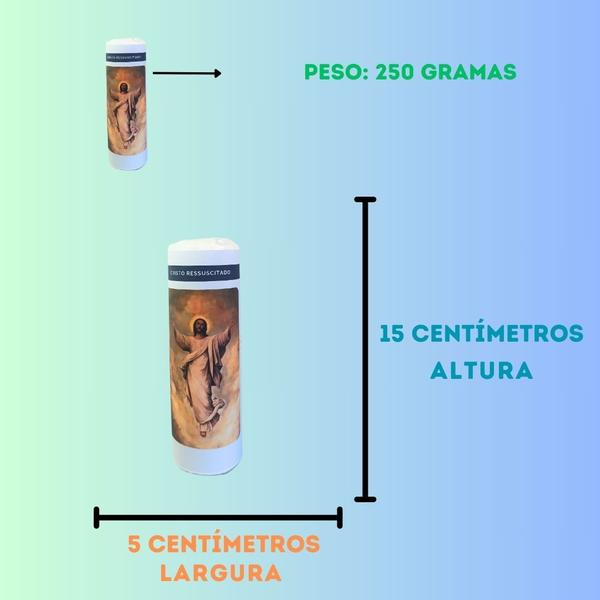 Vela 7 dias votiva Cristo Ressuscitado 1 unidade - OS ARCANJOS Imagem de Vela 7 dias votiva Cristo Ressuscitado 1 unidade