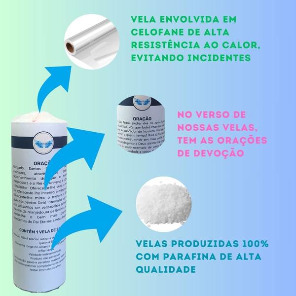 Vela 7 dias votiva Cristo Ressuscitado 1 unidade - OS ARCANJOS Imagem de Vela 7 dias votiva Cristo Ressuscitado 1 unidade