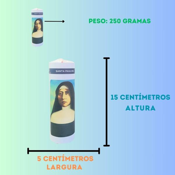 Vela 7 dias votiva Santa Paulina 2 unidades - OS ARCANJOS Imagem de Vela 7 dias votiva Santa Paulina 2 unidades