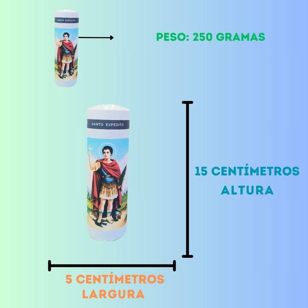 Vela 7 dias votiva Santo Expedito 1 unidade - OS ARCANJOS Imagem de Vela 7 dias votiva Santo Expedito 1 unidade