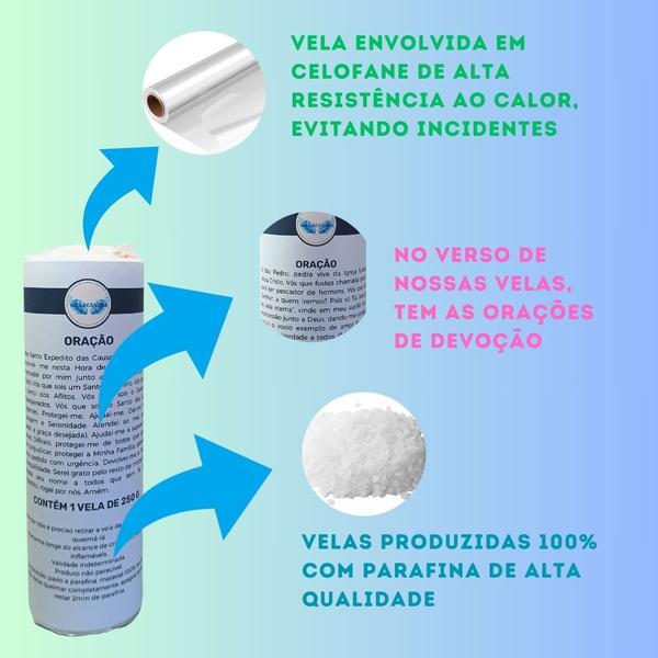 Vela 7 dias votiva Santo Expedito 1 unidade - OS ARCANJOS Imagem de Vela 7 dias votiva Santo Expedito 1 unidade