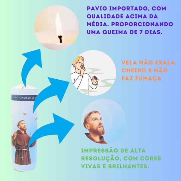 Imagem de Vela 7 dias votiva São Francisco de Assis 2 unidades