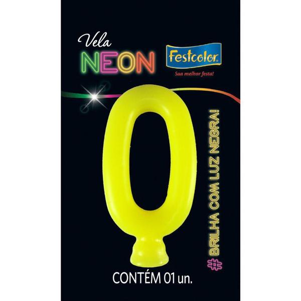 Imagem de Vela Amarelo Neon - 01 Unidade - Festcolor