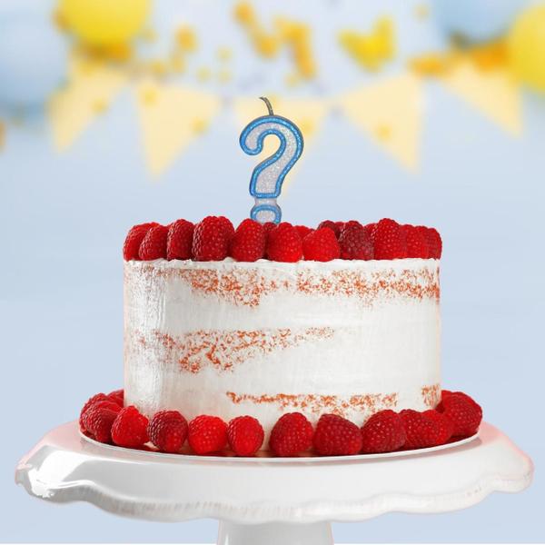 Vela Aniversário Branco Glitter Azul N C/ 1 Un. - TAMAROZZI EMBALAGENS Imagem de Vela Aniversário Branco Glitter Azul N C/ 1 Un.