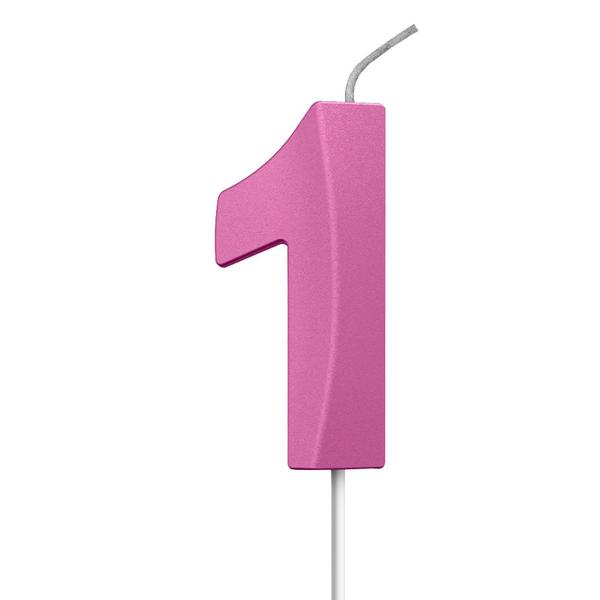 Vela Aniversário no Palito Metalizada Rosa 0 ao 9 - Fadrix Imagem de Vela Aniversário no Palito Metalizada Rosa 0 ao 9