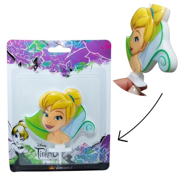 Imagem de Vela aniversario sininho 2 tinkerbell modelo foha delicado