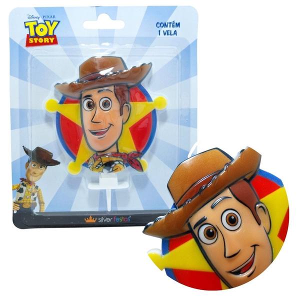 Imagem de Vela aniversario woody toy story disney pixar decorar bolo