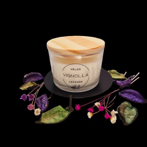 Imagem de Vela Aromática 90gr Pote de Vidro Tampa Madeira Aromas