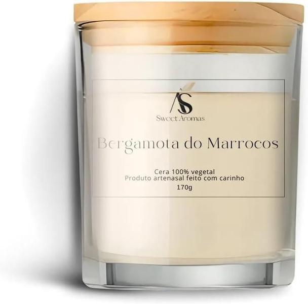 Imagem de Vela Aromatica Artesanal Perfumada - Bergamota Do Marrocos