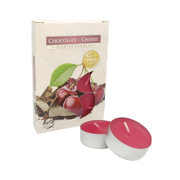 Imagem de Vela Aromática com 6 unidades - Chocolate Cherry