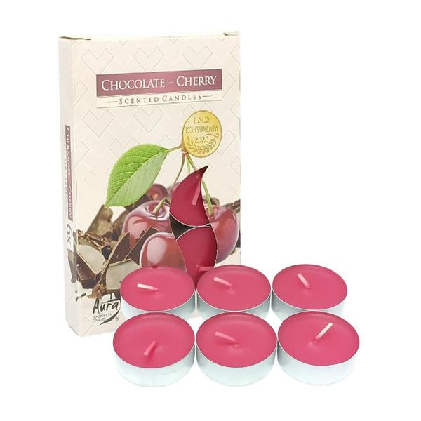 Imagem de Vela Aromática Com 6 Unidades - Chocolate Cherry