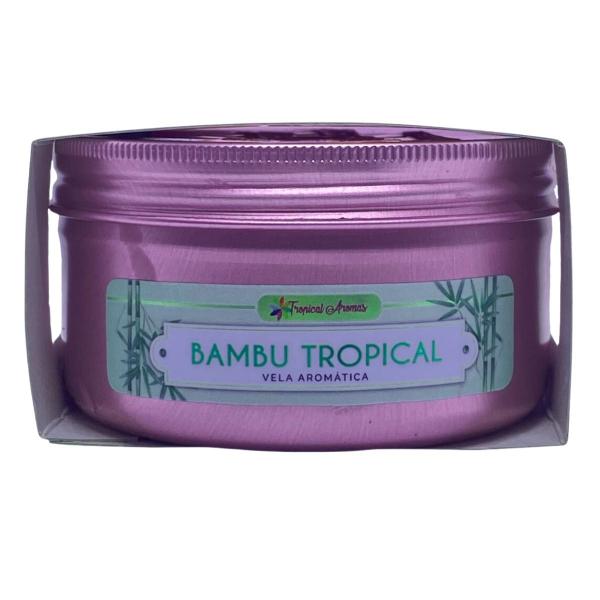 Imagem de Vela Aromática Decorativa Perfumada Bambú 95g Tropical Aroma