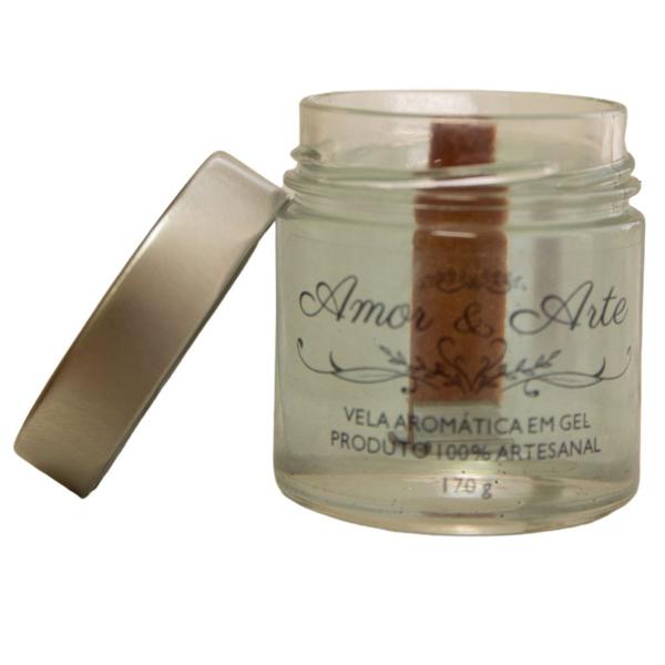 Vela Aromática Em Gel Artesanal Vidro Pianezza 170G - Amor e Arte Velas Aromáticas Imagem de Vela Aromática Em Gel Artesanal Vidro Pianezza 170G