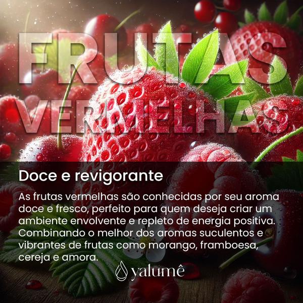 Imagem de Vela aromática Frutas Vermelhas 25 horas (90g) - Yalumê - Vela perfumada sem parafina