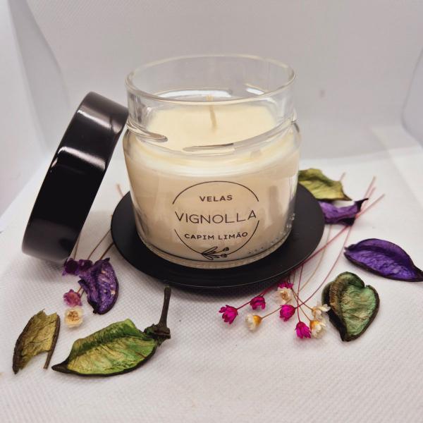 Vela aromática jasmim cera de coco perfumada140 gramas perfumada - VIGNOLLA Imagem de Vela aromática jasmim cera de coco perfumada140 gramas perfumada